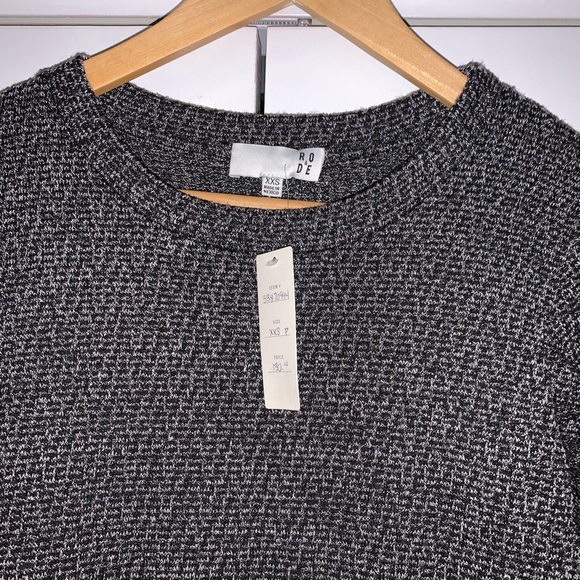 Brand New Anthropologie Charcoal Sweater Dress - Picture 3 of 5